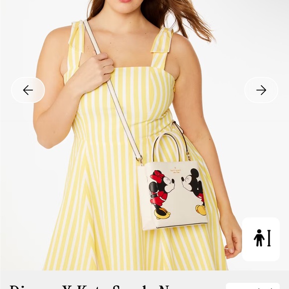 Kate Spade X Disney Tote/Crossbody. Mickey & Minnie Mouse kissing NWT - Picture 5 of 5
